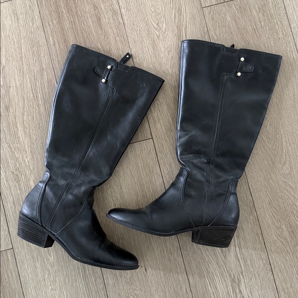 Dr. Scholl's Shoes - Dr Scholl’s Classic Black Knee-High Boots - Women's size 9 Wide calf
